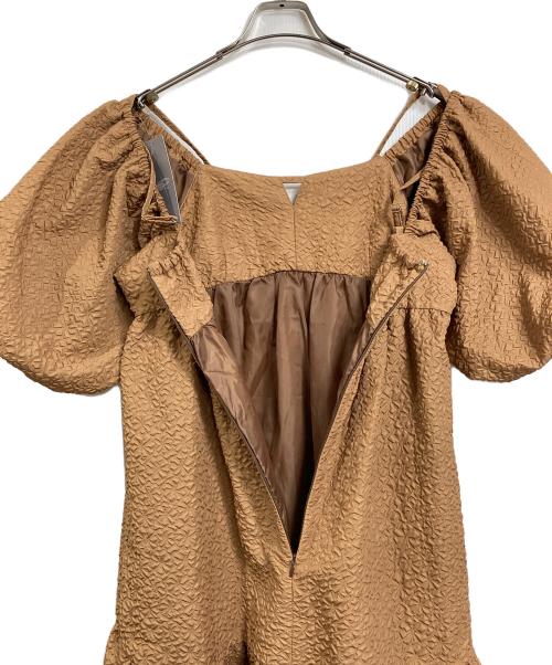 RAY BEAMS（レイ ビームス）RAY BEAMS (レイ ビームス) パフスリーブ 2way ワンピース　ロングワンピース　ロングドレス　マキシワンピース ベージュ サイズ:1 未使用品の古着・服飾アイテム