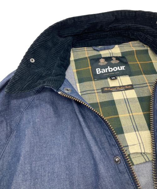 Babour（バブアー）Babour JOURNAL STANDARD relume (ジャーナルスタンダード レリューム) 24SS  デニム トランスポート ジャケット　アウター　JOURNAL STANDARD relume別注 ネイビー サイズ:36の古着・服飾アイテム