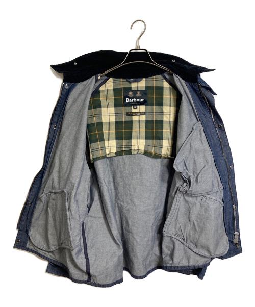 Babour（バブアー）Babour JOURNAL STANDARD relume (ジャーナルスタンダード レリューム) 24SS  デニム トランスポート ジャケット　アウター　JOURNAL STANDARD relume別注 ネイビー サイズ:36の古着・服飾アイテム