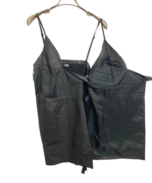 L.G.B（ルグランブルー）L.G.B (ルグランブルー) キャミソール　レザートップス　レザーキャミソール　日本製 ブラック サイズ:1の古着・服飾アイテム
