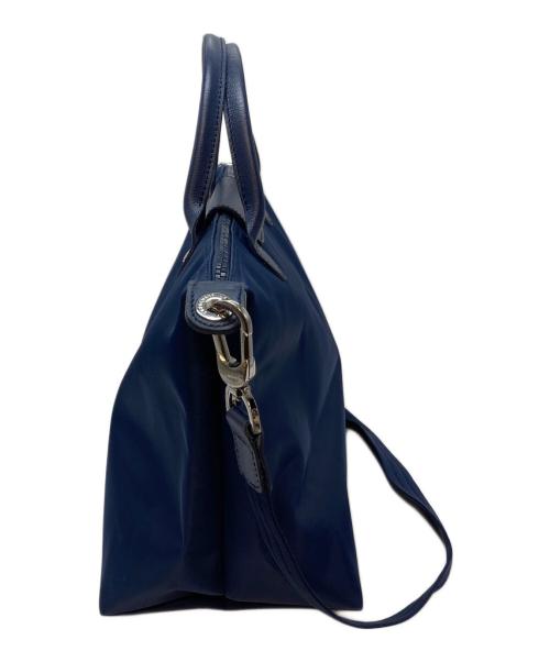 LONGCHAMP（ロンシャン）LONGCHAMP (ロンシャン) 2WAYバッグ　ハンドバッグ　ショルダーバッグ ブルーの古着・服飾アイテム