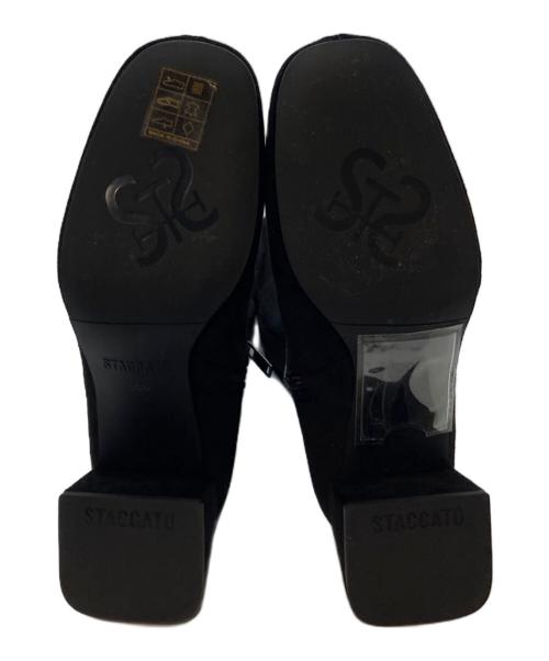 STACCATO（スタッカート）STACCATO (スタッカート) サーロンストレッチニーハイブーツ ロングブーツ ブラック サイズ:23の古着・服飾アイテム