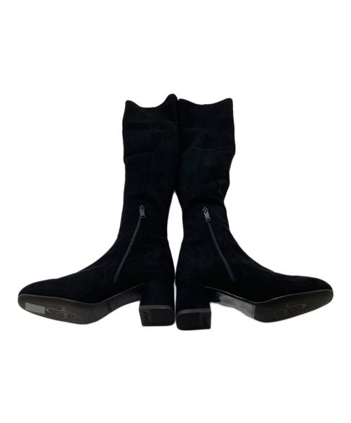 STACCATO（スタッカート）STACCATO (スタッカート) サーロンストレッチニーハイブーツ ロングブーツ ブラック サイズ:23の古着・服飾アイテム