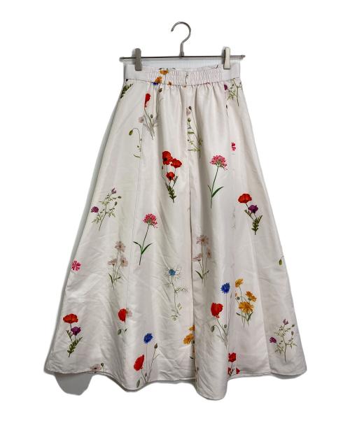 Snidel（スナイデル）Snidel (スナイデル) フレアプリントスカート　フラワープリントスカート　ロングスカート　花柄 マルチカラー サイズ:1の古着・服飾アイテム