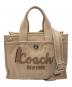 COACH（コーチ）の古着「カーゴトートバッグ 2WAYショルダーバッグ」｜ベージュ