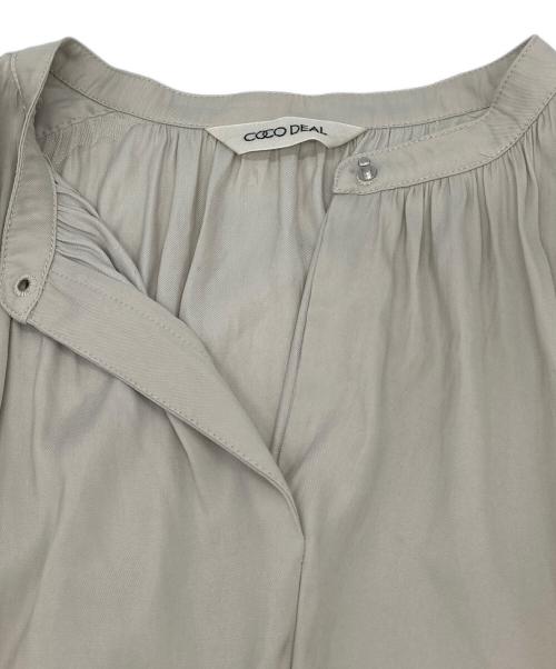 COCODEAL（ココディール）COCODEAL (ココディール) プリーツティアードワンピース　ペチコート付 ベージュ サイズ:2の古着・服飾アイテム