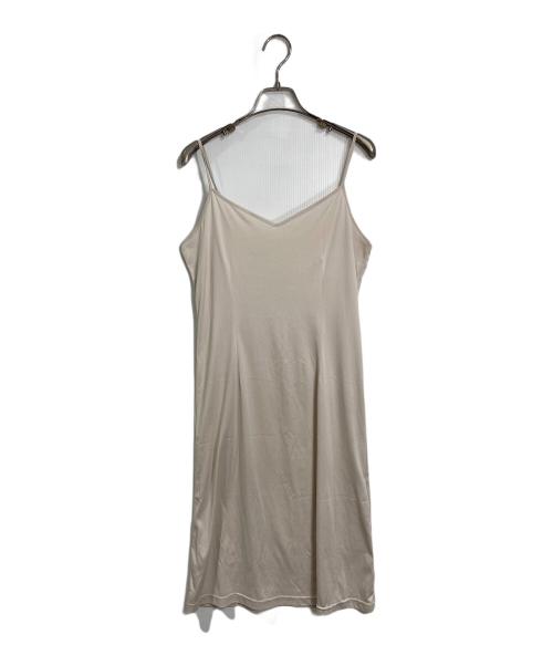 COCODEAL（ココディール）COCODEAL (ココディール) プリーツティアードワンピース　ペチコート付 ベージュ サイズ:2の古着・服飾アイテム