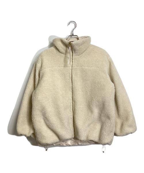 UNFILO（アンフィーロ）UNFILO (アンフィーロ) TAION (タイオン) リバーシブルボアダウン　キルティングダウン ベージュ サイズ:Mの古着・服飾アイテム