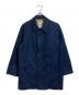 BROOKS BROTHERS（ブルックスブラザーズ）の古着「ステンカラーコート　ロングコート　ビジネスコート」｜ネイビー