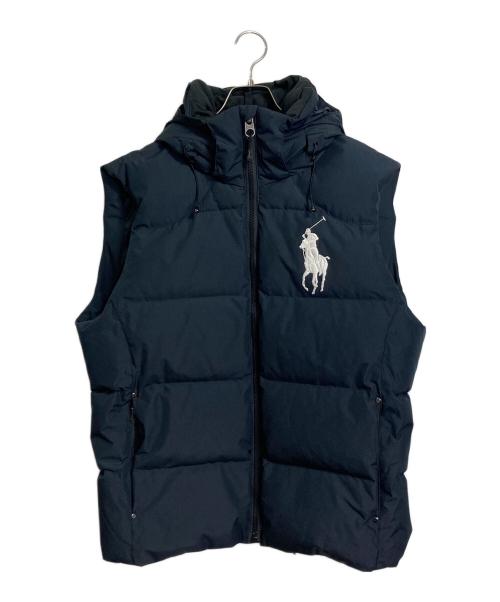 POLO RALPH LAUREN（ポロ・ラルフローレン）POLO RALPH LAUREN (ポロ・ラルフローレン) ビッグポニーダウンベスト ネイビー サイズ:Lの古着・服飾アイテム