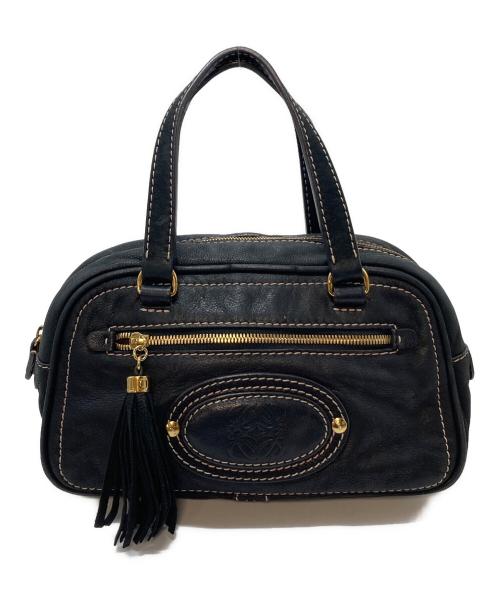 LOEWE（ロエベ）LOEWE (ロエベ) ハンドバッグ　レザーバッグ ブラック サイズ:実寸参照の古着・服飾アイテム