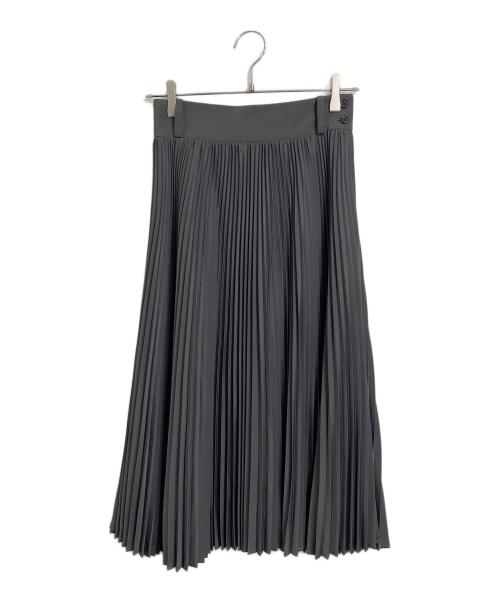 HYKE（ハイク）HYKE (ハイク) ポリエステル タフタ プリーツ スカート グレー サイズ:1の古着・服飾アイテム