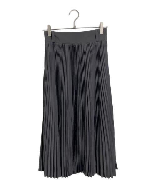 HYKE（ハイク）HYKE (ハイク) ポリエステル タフタ プリーツ スカート グレー サイズ:1の古着・服飾アイテム