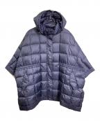 EMMA & GAIAエマアンドガイア）の古着「ダウンジャケット　ダウンポンチョ　アウター」｜ネイビー