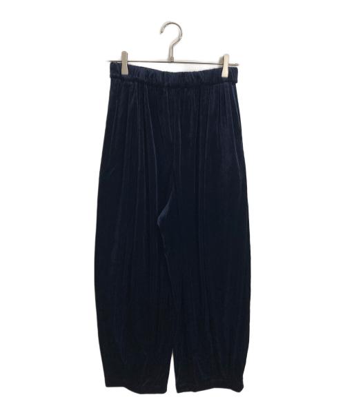 Curensology（カレンソロジー）Curensology (カレンソロジー) ベロアドロストパンツ ネイビー サイズ:FREEの古着・服飾アイテム
