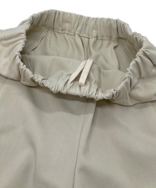 Curensology（カレンソロジー）Curensology (カレンソロジー) ダブルクロスドロストパンツ　ゆったり ベージュ サイズ:FREEの古着・服飾アイテム