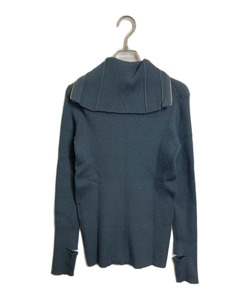 INSCRIRE（アンスクリア）INSCRIRE (アンスクリア) Tight Fit drives Knit ドライバーズニット グレー サイズ:実寸参照の古着・服飾アイテム