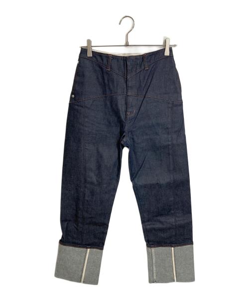 FETICO（フェティコ）FETICO (フェティコ) 12oz HIGT-RISE COATING JEANS インディゴ サイズ:1の古着・服飾アイテム
