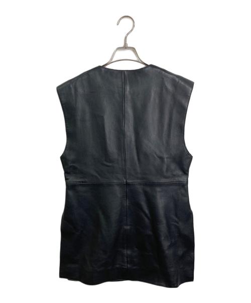 GALLARDA GALANTE（ガリャルダガランテ）GALLARDA GALANTE (ガリャルダガランテ) 【Gelli】レザーベスト/別注　ラムレザー ブラック サイズ:38の古着・服飾アイテム
