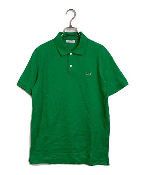 LACOSTE（ラコステ）LACOSTE (ラコステ) ポロシャツ　コットンポロ　日本製 グリーン サイズ:4 未使用品の古着・服飾アイテム