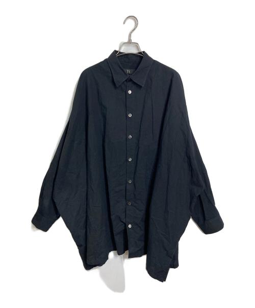 Y's（ワイズ）Y's (ワイズ) コットンシャツ　ビッグシルエット ブラック サイズ:2の古着・服飾アイテム