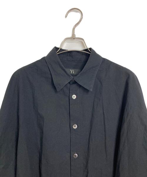 Y's（ワイズ）Y's (ワイズ) コットンシャツ　ビッグシルエット ブラック サイズ:2の古着・服飾アイテム