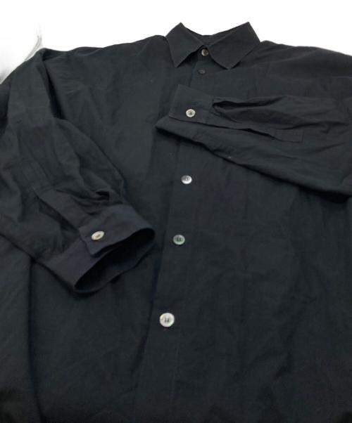 Y's（ワイズ）Y's (ワイズ) コットンシャツ　ビッグシルエット ブラック サイズ:2の古着・服飾アイテム