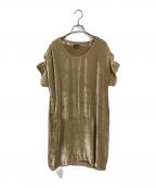 FENDIフェンディ）の古着「半袖ワンピース」｜ベージュ