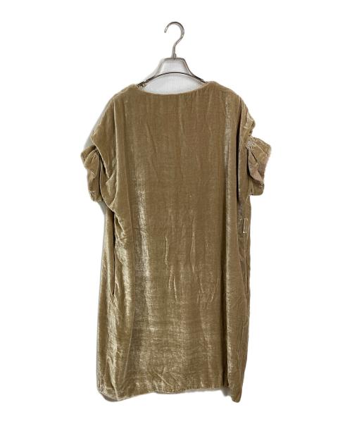 FENDI（フェンディ）FENDI (フェンディ) 半袖ワンピース ベージュ サイズ:40の古着・服飾アイテム