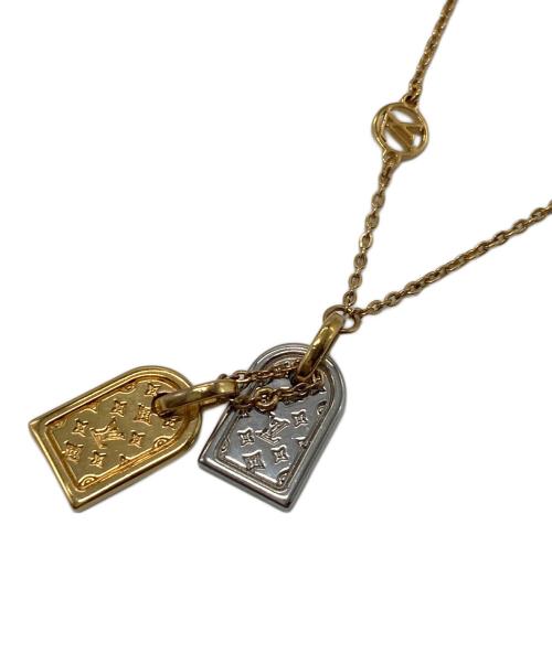 LOUIS VUITTON（ルイ ヴィトン）LOUIS VUITTON (ルイ ヴィトン) チェーン ブレスレット ナノグラム　イタリア製 ゴールド×シルバー サイズ:実寸参照の古着・服飾アイテム