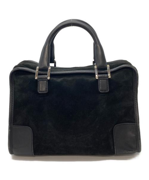 LOEWE（ロエベ）LOEWE (ロエベ) スエードハンドバッグ　アマソナ ブラック サイズ:実寸参照の古着・服飾アイテム