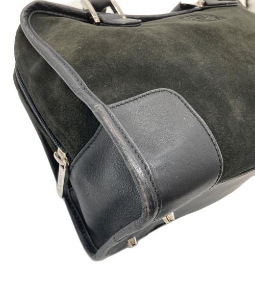 LOEWE（ロエベ）LOEWE (ロエベ) スエードハンドバッグ　アマソナ ブラック サイズ:実寸参照の古着・服飾アイテム