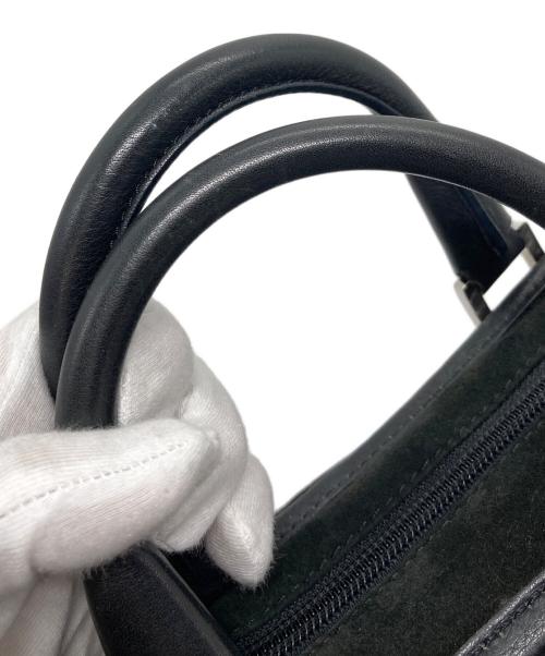 LOEWE（ロエベ）LOEWE (ロエベ) スエードハンドバッグ　アマソナ ブラック サイズ:実寸参照の古着・服飾アイテム