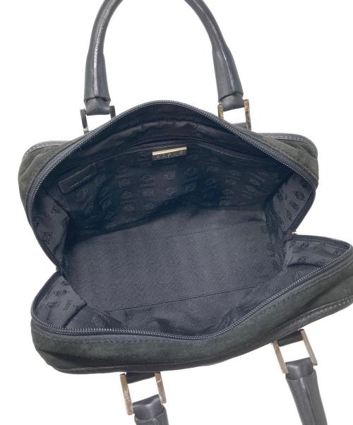 LOEWE（ロエベ）LOEWE (ロエベ) スエードハンドバッグ　アマソナ ブラック サイズ:実寸参照の古着・服飾アイテム