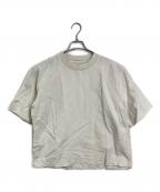 MHLエムエイチエル）の古着「DRY COTTON LINEN P/O SHIRT  ドライコットンリネンプルオーバーシャツ　半袖トップス」｜ホワイト
