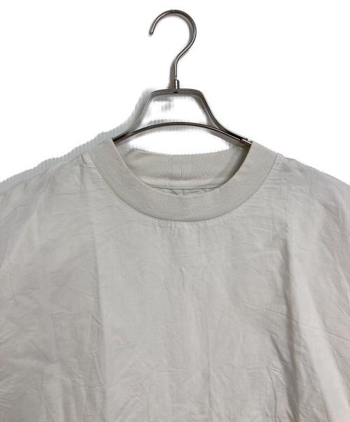 MHL（エムエイチエル）MHL (エムエイチエル) DRY COTTON LINEN P/O SHIRT  ドライコットンリネンプルオーバーシャツ　半袖トップス ホワイト サイズ:1の古着・服飾アイテム