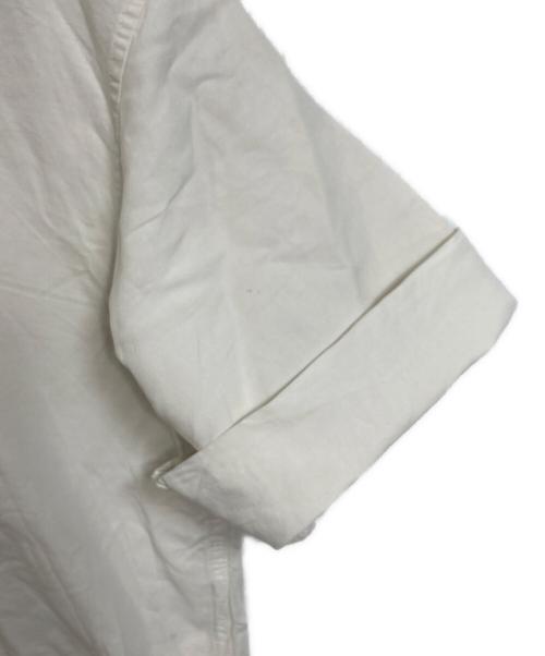 MHL（エムエイチエル）MHL (エムエイチエル) DRY COTTON LINEN P/O SHIRT  ドライコットンリネンプルオーバーシャツ　半袖トップス ホワイト サイズ:1の古着・服飾アイテム