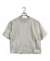 MHL（エムエイチエル）の古着「DRY COTTON LINEN P/O SHIRT  ドライコットンリネンプルオーバーシャツ　半袖トップス」｜ホワイト