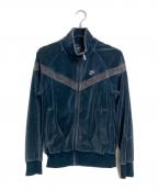 NIKEナイキ）の古着「ベロアトラックジャケット　ラグランジャケット」｜グレー