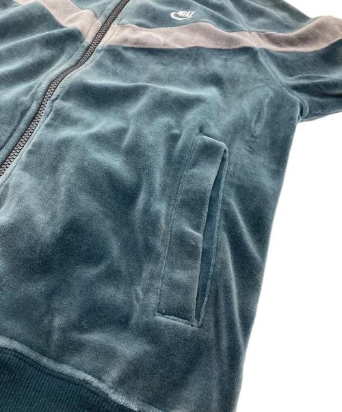 NIKE（ナイキ）NIKE (ナイキ) ベロアトラックジャケット　ラグランジャケット グレー サイズ:Mの古着・服飾アイテム