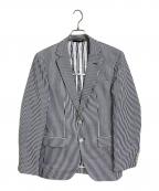 HUGO BOSSヒューゴ ボス）の古着「テーラードジャケット」｜ホワイト×ネイビー