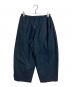 mizuiro-ind (ミズイロインド) ボリュームイージーパンツ ネイビー サイズ:FREE 未使用品：8000円