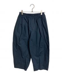 mizuiro-ind（ミズイロインド）の古着「ボリュームイージーパンツ」｜ネイビー