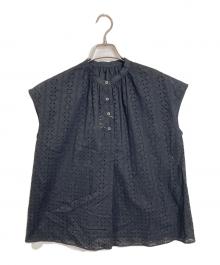 MACKINTOSH PHILOSOPHY（マッキントッシュ フィロソフィー）の古着「カットワークレースブラウス」｜ブラック