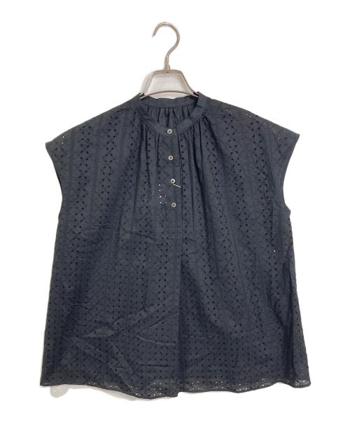 MACKINTOSH PHILOSOPHY（マッキントッシュ フィロソフィー）MACKINTOSH PHILOSOPHY (マッキントッシュ フィロソフィー) カットワークレースブラウス ブラック サイズ:38 未使用品の古着・服飾アイテム