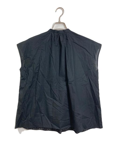 MACKINTOSH PHILOSOPHY（マッキントッシュ フィロソフィー）MACKINTOSH PHILOSOPHY (マッキントッシュ フィロソフィー) カットワークレースブラウス ブラック サイズ:38 未使用品の古着・服飾アイテム