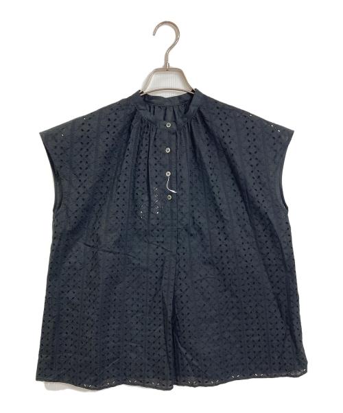 MACKINTOSH PHILOSOPHY（マッキントッシュ フィロソフィー）MACKINTOSH PHILOSOPHY (マッキントッシュ フィロソフィー) カットワークレースブラウス ブラック サイズ:38 未使用品の古着・服飾アイテム
