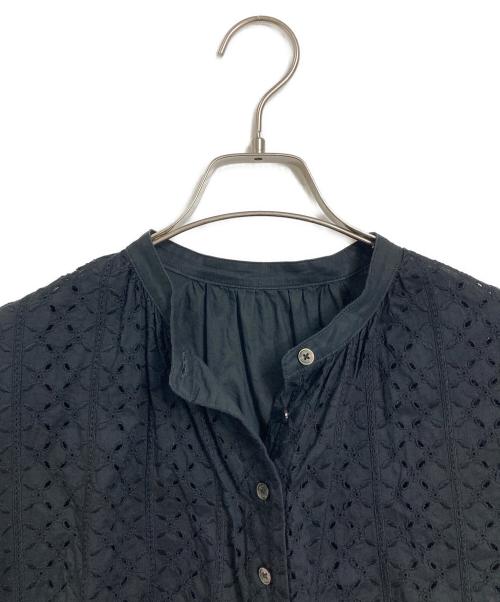 MACKINTOSH PHILOSOPHY（マッキントッシュ フィロソフィー）MACKINTOSH PHILOSOPHY (マッキントッシュ フィロソフィー) カットワークレースブラウス　ノースリーブブラウス ブラック サイズ:38の古着・服飾アイテム