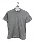 PLAY COMME des GARCONSプレイコムデギャルソン）の古着「PLAY BACK EMBLEM T-SHIRT プレバックエブイムＴシャツ　半袖カットソー　Tシャツ　Tee 日本製」｜グレー