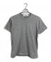 PLAY COMME des GARCONS（プレイコムデギャルソン）の古着「PLAY BACK EMBLEM T-SHIRT プレバックエブイムＴシャツ　半袖カットソー　Tシャツ　Tee 日本製」｜グレー